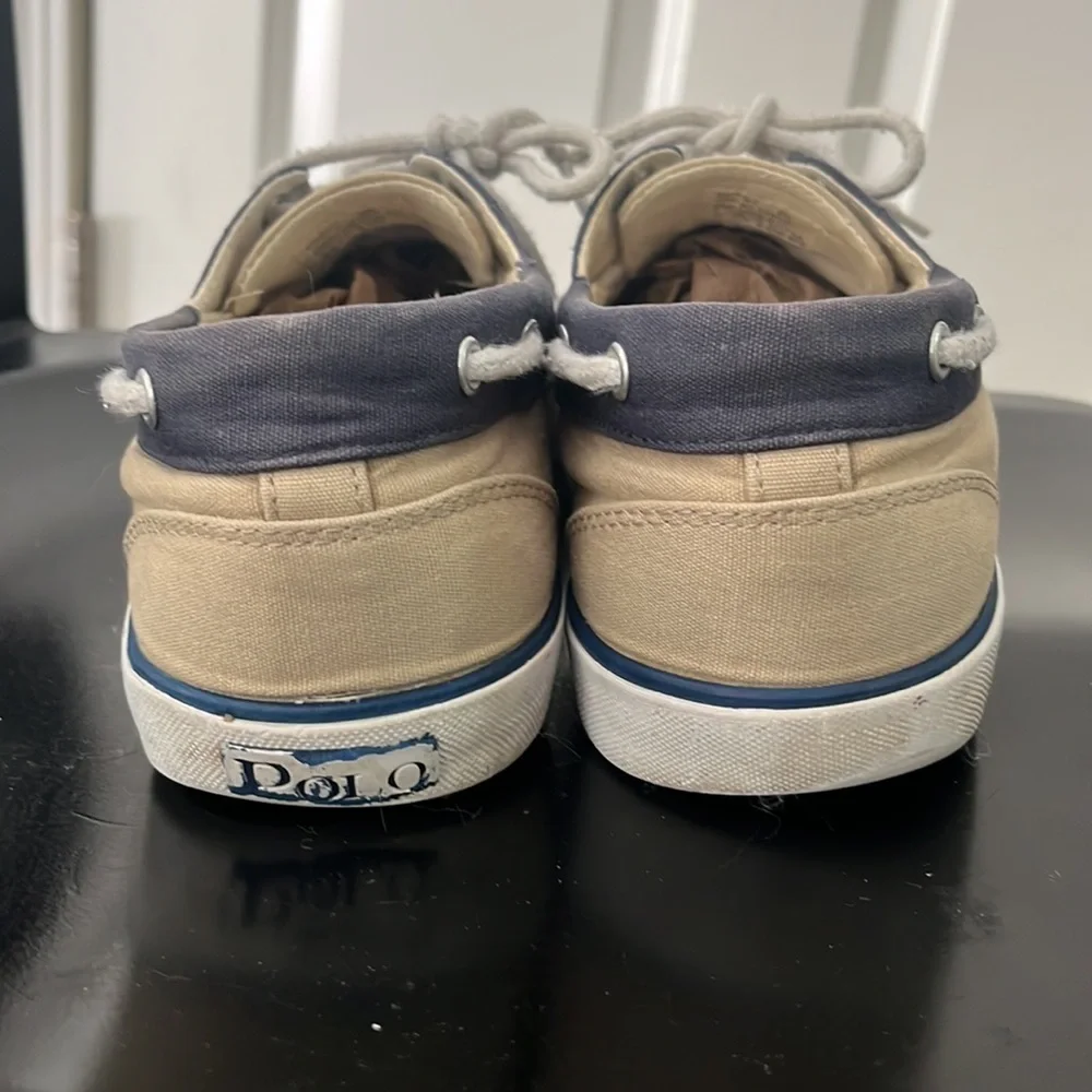 Polo Ralph Lauren Franz mens Boat shoes canvas 8D